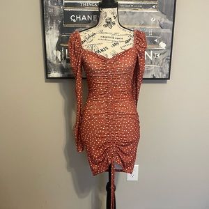 Brand New Pretty Little Thing Mauve Long Sleeve Dress